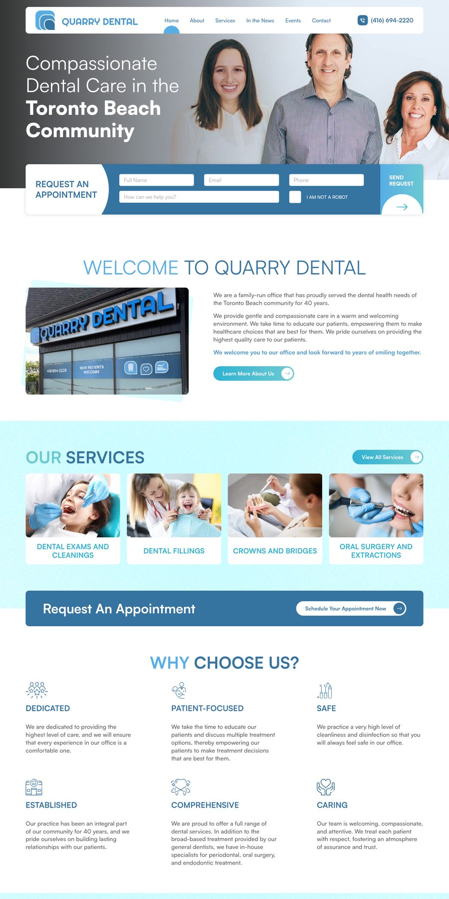 Quarry Dental website